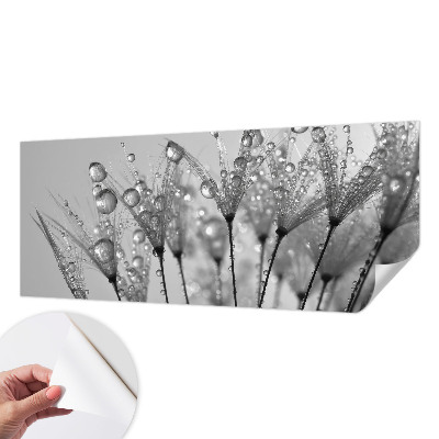 Stick-on wall mural with a wet-inspired delicate design