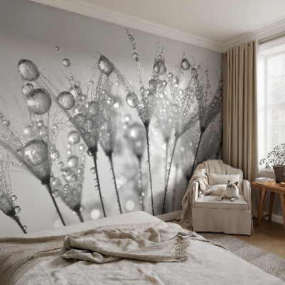 Stick-on wall mural with a wet-inspired delicate design