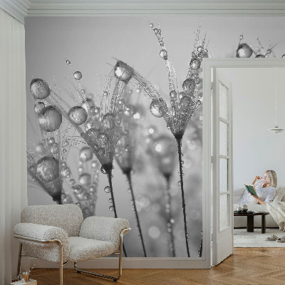 Stick-on wall mural with a wet-inspired delicate design