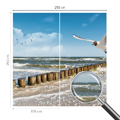 Peel and stick wall mural for living room Seaside landscape