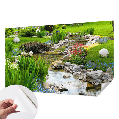 Peel and stick wall mural for bedroom Idyllic Garden