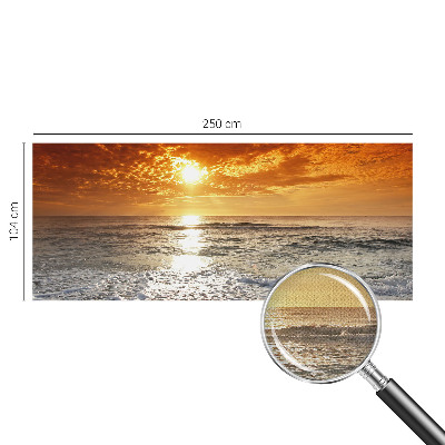 3D photo wallpaper mural with an ocean waves design