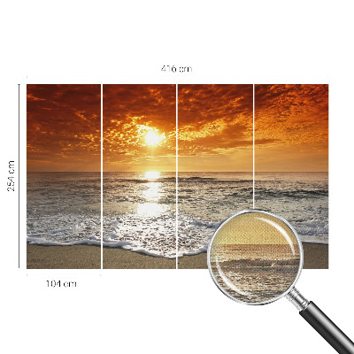 3D photo wallpaper mural Ocean waves