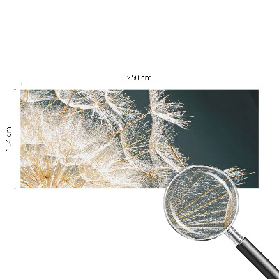 3D wall mural with a dandelion motif titled 