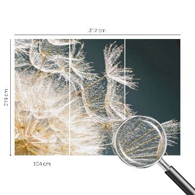 3D wall mural Dandelion of lightness