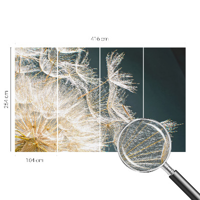 3D wall mural Dandelion of lightness