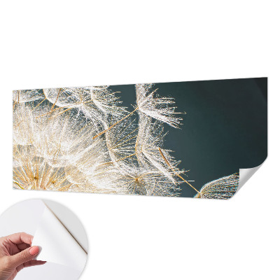 3D wall mural with a dandelion motif titled 