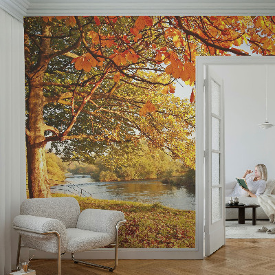 Nursery wall mural Coastal autumn