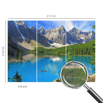 Baby room wall mural Mountain lake