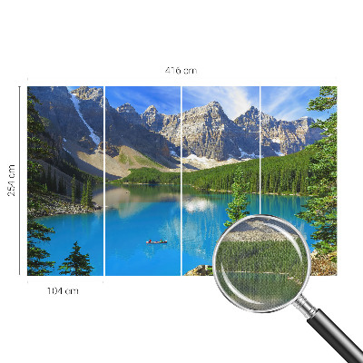 Baby room wall mural Mountain lake