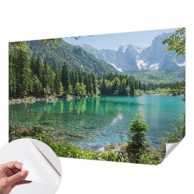 Stick-on wall mural Green lake