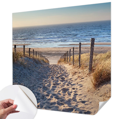 Removable wall mural wallpaper Beach path
