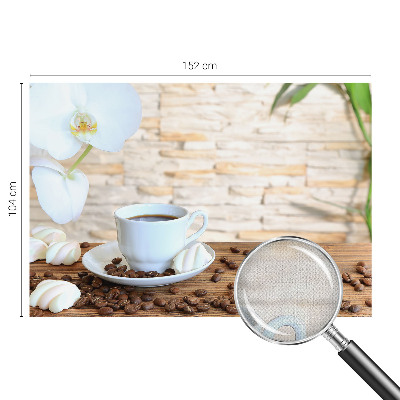 Peel and stick wall mural for living room featuring a floral relaxation design