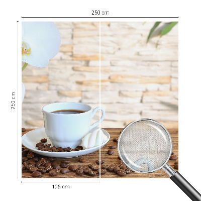 Peel and stick wall mural for living room featuring a floral relaxation design