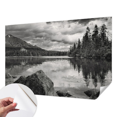 Peel and stick wall mural for kids' room Mountain panorama