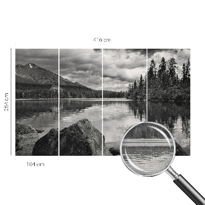 Peel and stick wall mural for kids' room Mountain panorama