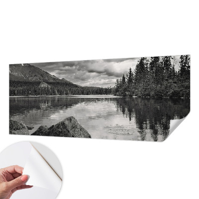 Peel and stick wall mural for kids' room Mountain panorama