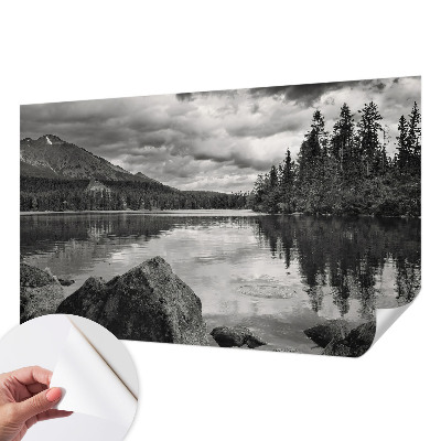 Peel and stick wall mural for kids' room Mountain panorama