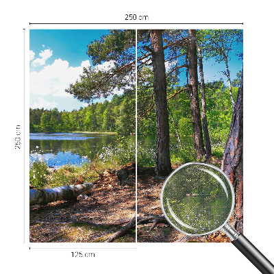 Peel and stick wall mural for bedroom Forest landscape