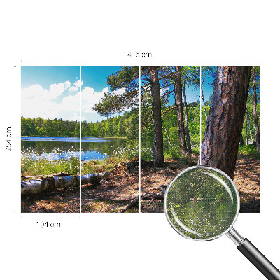 Peel and stick wall mural for bedroom Forest landscape