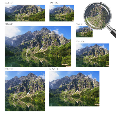 Nursery wall mural Picturesque mountains