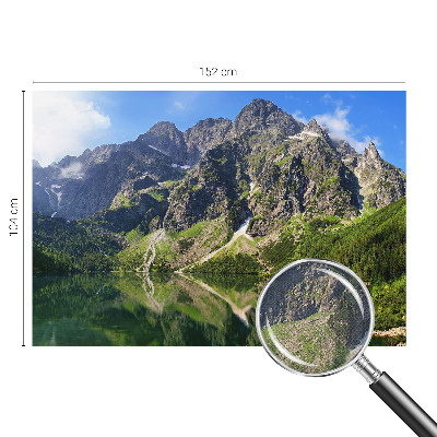 Nursery wall mural with a picturesque mountain design