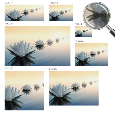 Peel and stick wall mural with a peaceful landscape view