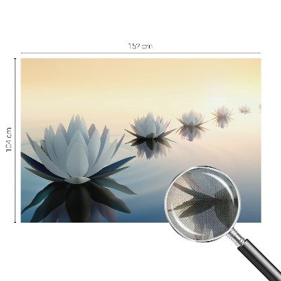 Peel and stick wall mural with a peaceful landscape view