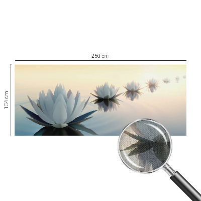 Peel and stick wall mural with a peaceful landscape view