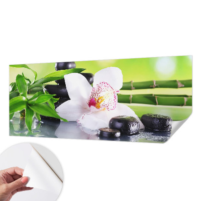 Peel and stick wallpaper mural evoking the peace of nature