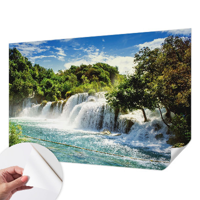Self-adhesive photo wallpaper with a stunning waterfall motif