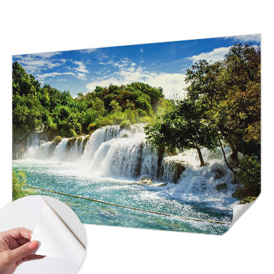 Self-adhesive photo wallpaper with a stunning waterfall motif