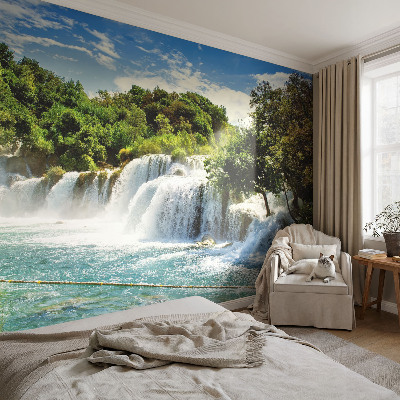 Self-adhesive photo wallpaper A stunning waterfall