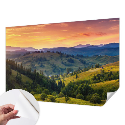 Removable wall mural wallpaper Mountain landscape