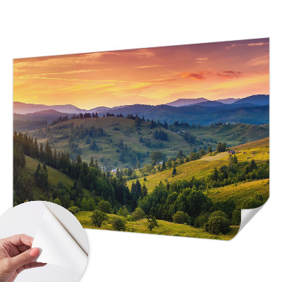 Removable wall mural wallpaper Mountain landscape