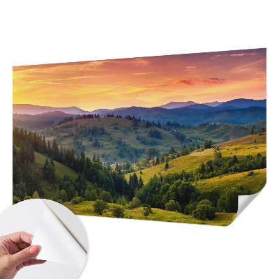 Removable wall mural wallpaper Mountain landscape
