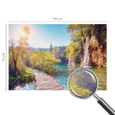 Peel and stick wall mural for bedroom with a natural landscape design