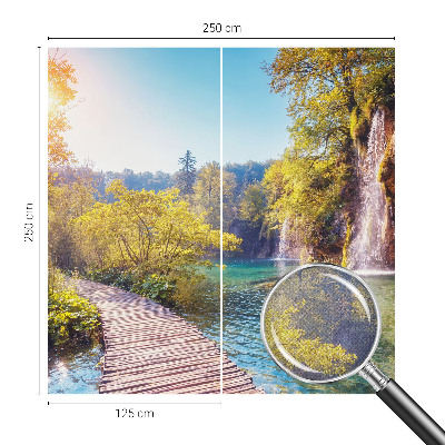 Peel and stick wall mural for bedroom with a natural landscape design