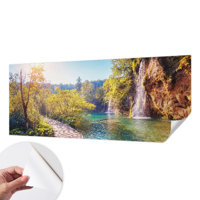 Peel and stick wall mural for bedroom with a natural landscape design