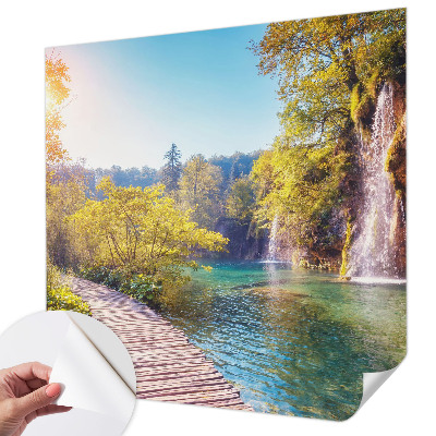 Peel and stick wall mural for bedroom with a natural landscape design