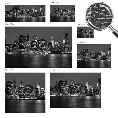 Peel and stick wall mural for bedroom featuring a night metropolis design