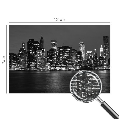 Peel and stick wall mural for bedroom Night metropolis