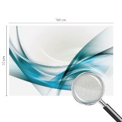 Peel and stick wall mural for kids' room Blue waves