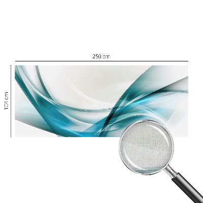 Peel and stick wall mural for kids' room Blue waves