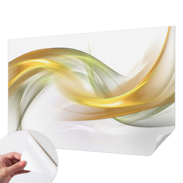 3D wall mural with a fluid harmony design