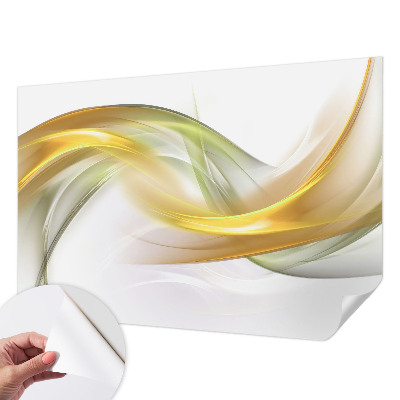 3D wall mural with a fluid harmony design