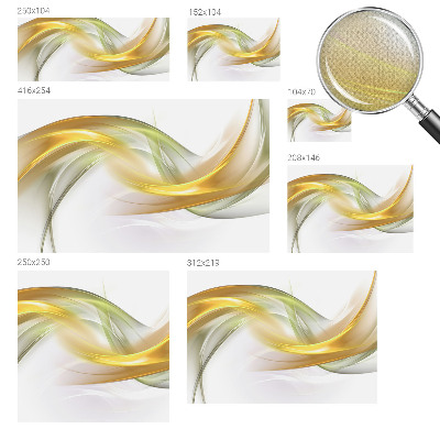 3D wall mural with a fluid harmony design