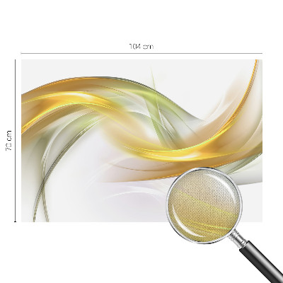 3D wall mural with a fluid harmony design