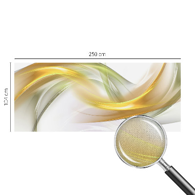 3D wall mural with a fluid harmony design