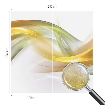 3D wall mural with a fluid harmony design